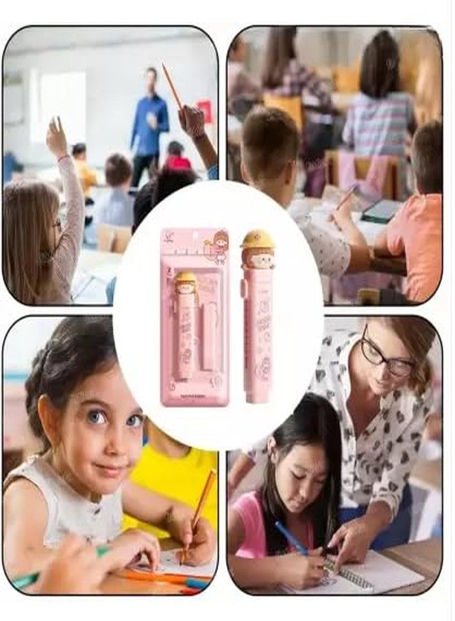 KALRA MAGIC® Cartoon Push Eraser for Kids Cute Retractable Eraser Stationery Fancy Erasers for School & Birthday Return Gifts Pack 1 (Meldy) - Image 5